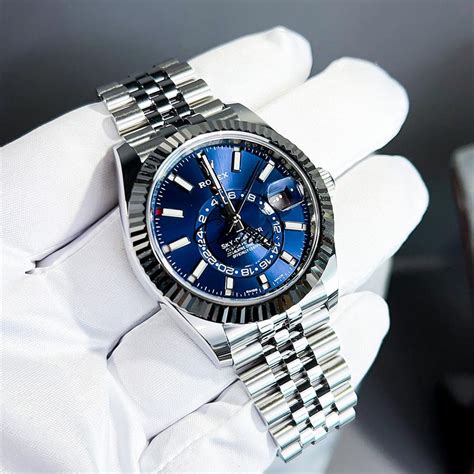 fake rolex sky dweller blue|rolex sky dweller 2020 for sale.